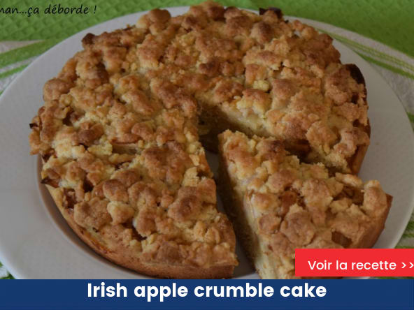 Irish apple crumble cake